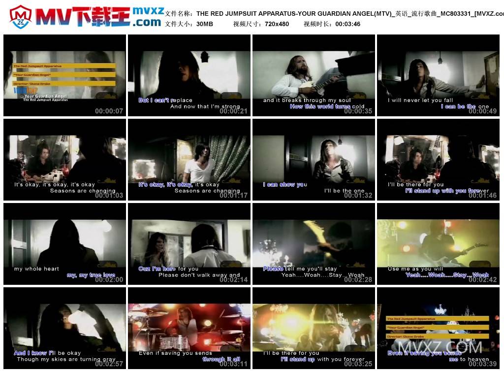 THE RED JUMPSUIT APPARATUS-YOUR GUARDIAN ANGEL(MTV)_英语_流行歌曲_MC803331